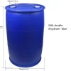 100 Litre 200L 210L New HDPE Double Ring Type Chemical Grade Closed Top Plastic Drum for Car Shampoo