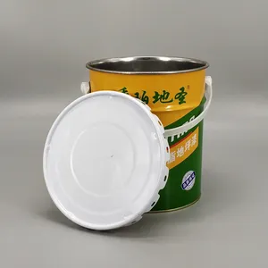 20 Litre Empty Metal Tinplate Drum with Standard Lug Lid and Metal/Plastic Handle