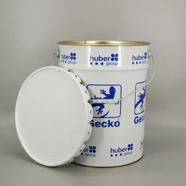 20 Litre Empty Metal Tinplate Drum with Standard Lug Lid and Metal/Plastic Handle