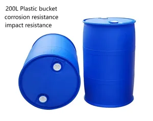 Volume 25/50/100/120/150/160/200L Open Top Blue Plastic 55 Gallons Drum / HDPE Open Top Blue Plastic Drum