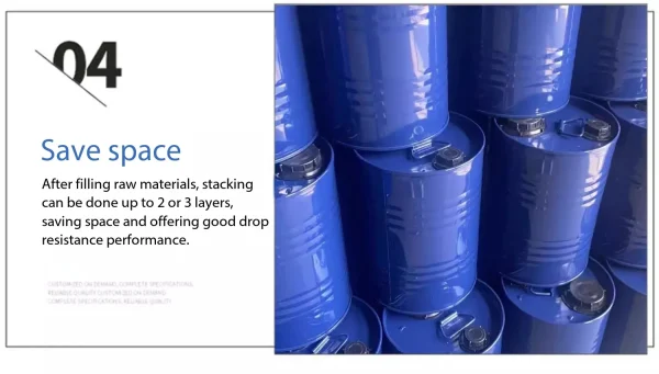 20L- 200L Steel Plastic Composite Drum, Food&Chemical Grade, Inner Plastic Coating & Outer Steel Shell