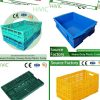 Heavy Duty Food Grade 100% Recyclable Agriculture Stackable Durable Mesh Crate Turnover Storage Supermarket Fruit Vegetable Plastic Foldable Crate