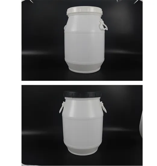 Blue 30L 50L 60L 120L 160L 200L Open-Top Plastic Drums HDPE Iron Material for Chemicals Oil Water Milk Beer Storage