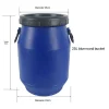 Blue 30L 50L 60L 120L 160L 200L Open-Top Plastic Drums HDPE Iron Material for Chemicals Oil Water Milk Beer Storage