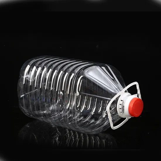 Customizable Logo Printing 3liter 5liter Pet Clear Plastic Oil Drum Bottle