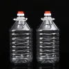 Customizable Logo Printing 3liter 5liter Pet Clear Plastic Oil Drum Bottle