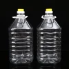 Customizable Logo Printing 3liter 5liter Pet Clear Plastic Oil Drum Bottle