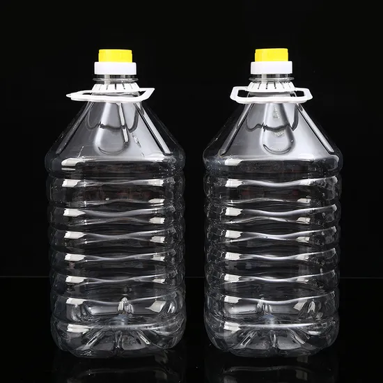 Customizable Logo Printing 3liter 5liter Pet Clear Plastic Oil Drum Bottle