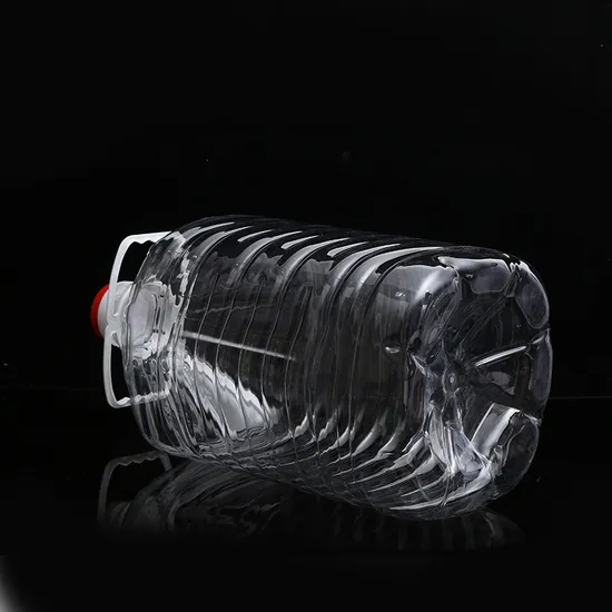 Customizable Logo Printing 3liter 5liter Pet Clear Plastic Oil Drum Bottle