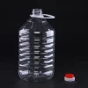Customizable Logo Printing 3liter 5liter Pet Clear Plastic Oil Drum Bottle
