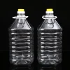 Customizable Logo Printing 3liter 5liter Pet Clear Plastic Oil Drum Bottle