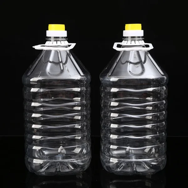 Customizable Logo Printing 3liter 5liter Pet Clear Plastic Oil Drum Bottle