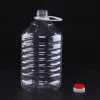 Customizable Logo Printing 3liter 5liter Pet Clear Plastic Oil Drum Bottle