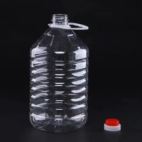 Customizable Logo Printing 3liter 5liter Pet Clear Plastic Oil Drum Bottle