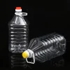 Customizable Logo Printing 3liter 5liter Pet Clear Plastic Oil Drum Bottle
