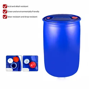 Volume 25/50/100/120/150/160/200L Open Top Blue Plastic 55 Gallons Drum / HDPE Open Top Blue Plastic Drum
