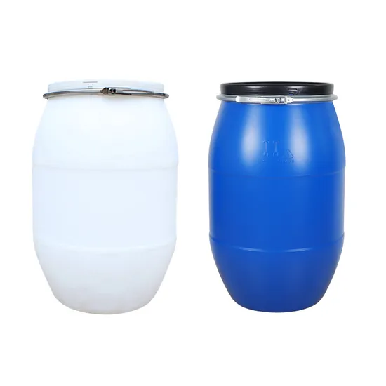 Factory Outlet 30L-200L Large Mouth Iron Hoop Plastic Sealing Flange Drum with Ring Lock