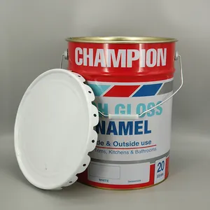 20L Closed Tight Head Metal Drum with Plastic Telescopic Cap Spout/Metal Finger Press Lid