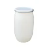 HDPE 30L 60L 120 200L Plastic Larger Drum with Iron Hoop Tight Blue Thick Black Cover Drums Pails & Barrels