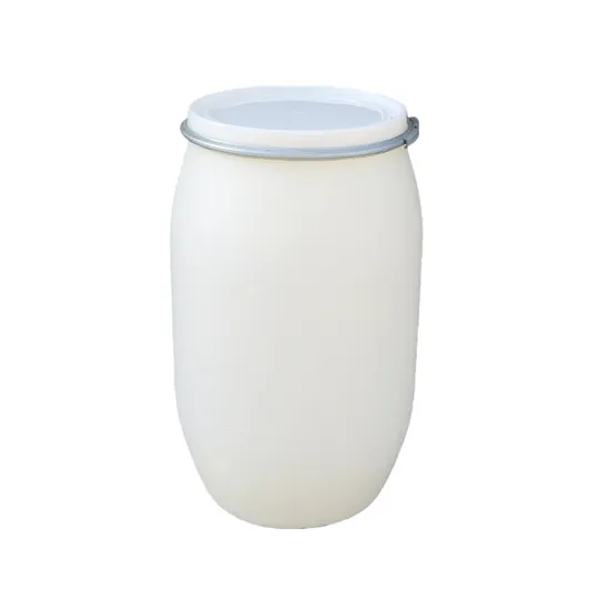 HDPE 30L 60L 120 200L Plastic Larger Drum with Iron Hoop Tight Blue Thick Black Cover Drums Pails & Barrels