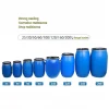 HDPE 30L 60L 120 200L Plastic Larger Drum with Iron Hoop Tight Blue Thick Black Cover Drums Pails & Barrels