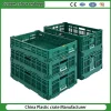 Heavy Duty Food Grade 100% Recyclable Agriculture Stackable Durable Mesh Crate Turnover Storage Supermarket Fruit Vegetable Plastic Foldable Crate