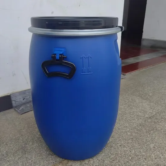 High Quality 200L Large Mouth Iron Hoop Plastic Sealing Flange Drum with Ring Lock