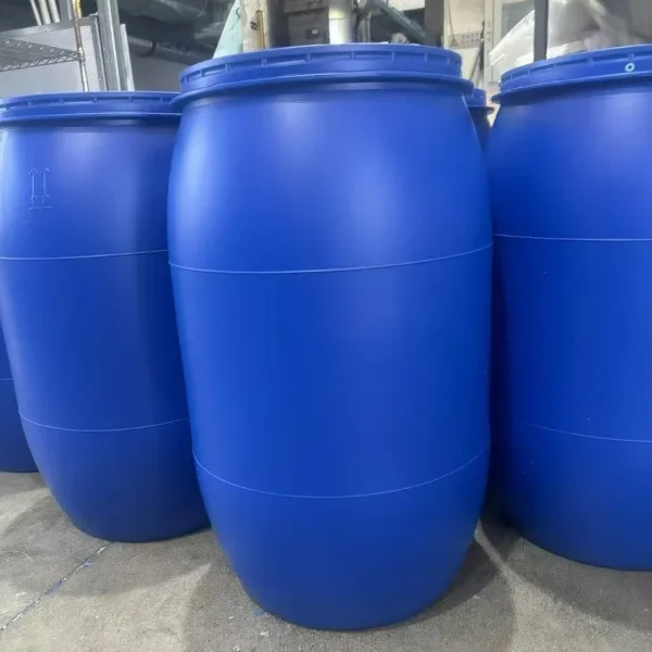 High Quality 200L Large Mouth Iron Hoop Plastic Sealing Flange Drum with Ring Lock