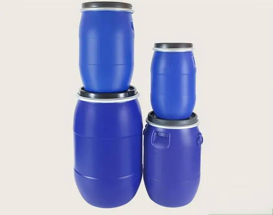 High Quality Large Mouth 120L Iron Hoop Plastic Sealing Flange Drum with Ring Lock Barrels Pails Drums