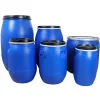 High Quality Large Mouth 120L Iron Hoop Plastic Sealing Flange Drum with Ring Lock Barrels Pails Drums