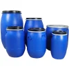 High Quality Large Mouth 120L Iron Hoop Plastic Sealing Flange Drum with Ring Lock Barrels Pails Drums