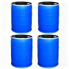 Hot HDPE 30L 60L 120 200L Plastic Larger Drum with Iron Hoop Tight Blue Thick Black Cover Drums Pails & Barrels /Buckets