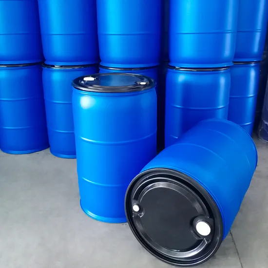 Hot HDPE 30L 60L 120 200L Plastic Larger Drum with Iron Hoop Tight Blue Thick Black Cover Drums Pails & Barrels /Buckets