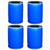Hot HDPE 30L 60L 120 200L Plastic Larger Drum with Iron Hoop Tight Blue Thick Black Cover Drums Pails & Barrels /Buckets