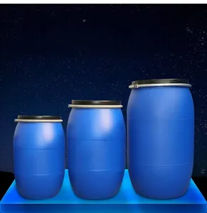 Factory Outlet 30L-200L Large Mouth Iron Hoop Plastic Sealing Flange Drum with Ring Lock