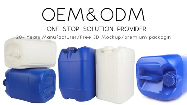 Hot Selling 5 Gallon 20L Plastic Drum Water Jerrycan for Food Grade with Best Price