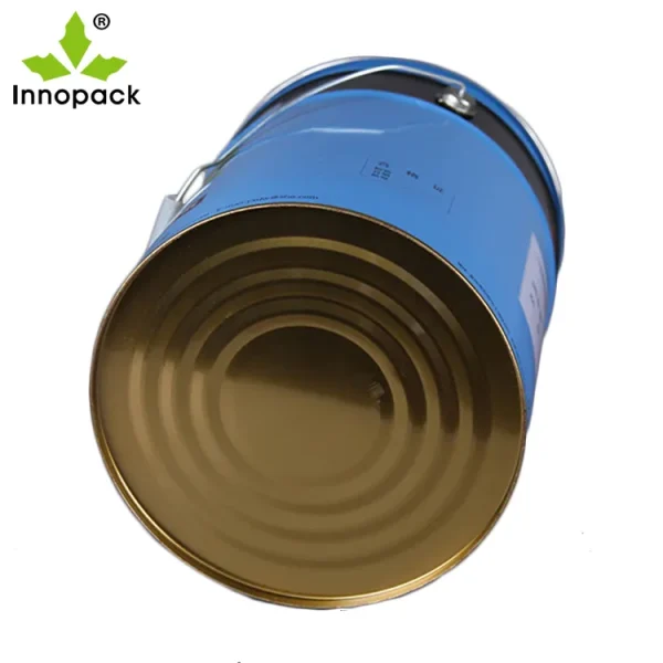 Made in China Good Quality Long-Used 5 Gallon/20 Liter Metal Paint Bucket Steel Drum with Flower Lid and Handle