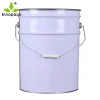 Made in China Good Quality Long-Used 5 Gallon/20 Liter Metal Paint Bucket Steel Drum with Flower Lid and Handle