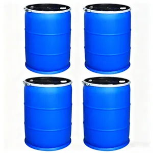Manufactory 200 Liter Food Grade HDPE Blue Recyclable Plastic Drums with Tight Iron Hoop 55 Gallon for Chemicals Oil Water