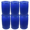 Manufactory 200 Liter Food Grade HDPE Blue Recyclable Plastic Drums with Tight Iron Hoop 55 Gallon for Chemicals Oil Water