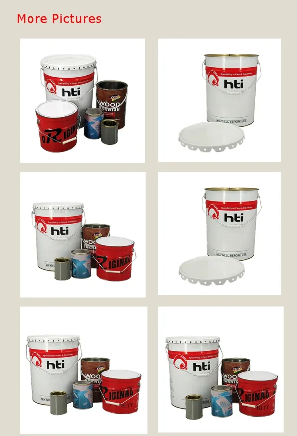 Un Approved Metal Steel Tin 5 Gallon Chemical Paint Oil Bucket Pail Drum with Lid