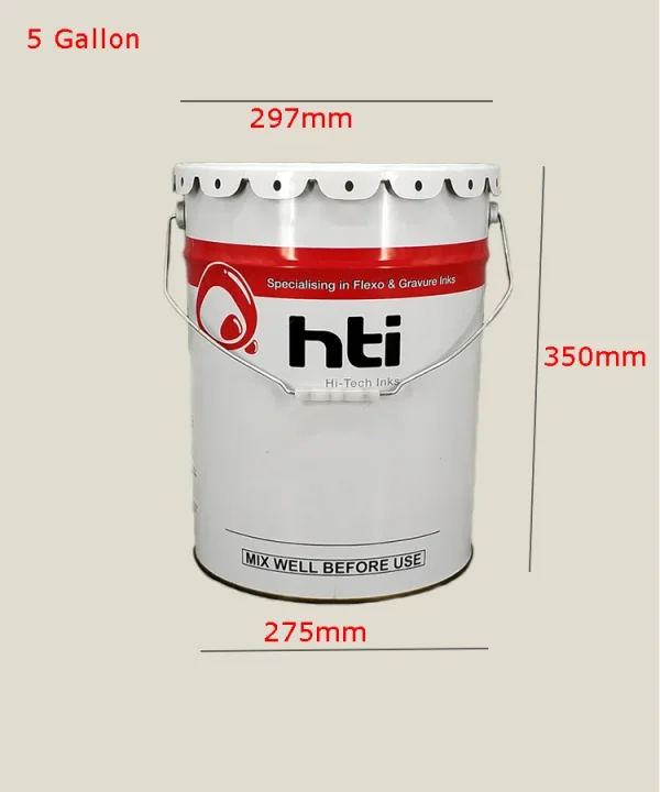 Un Approved Metal Steel Tin 5 Gallon Chemical Paint Oil Bucket Pail Drum with Lid