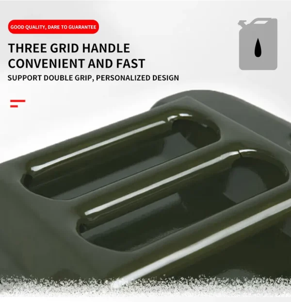 Vertical Flat Barrel 30L Large Capacity, Easy to Carry, Durable Portable Cold-Rolled Steel Oil Drum with Refueling Tube