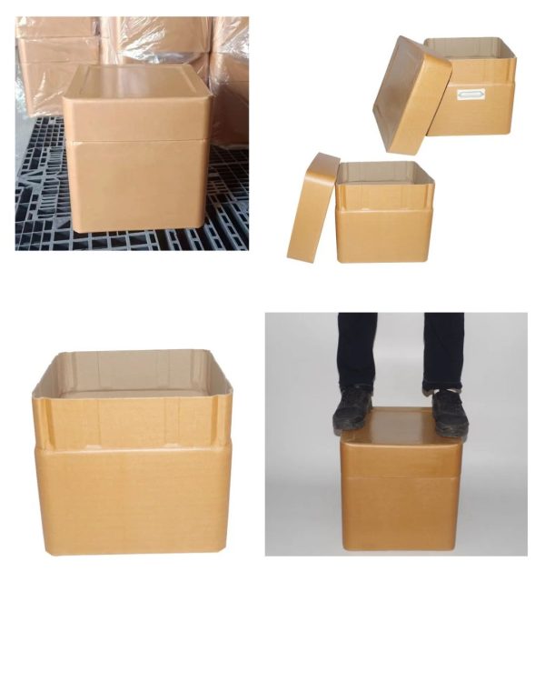 Kraft Paper Square Drums for Chemical Powder Container