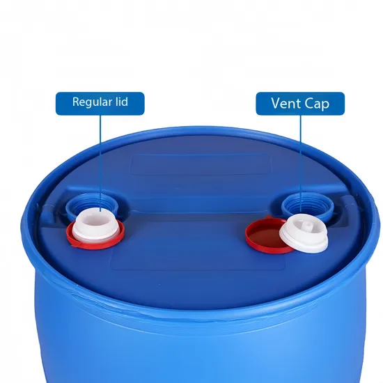 Volume 25/50/100/120/150/160/200L Open Top Blue Plastic 55 Gallons Drum / HDPE Open Top Blue Plastic Drum