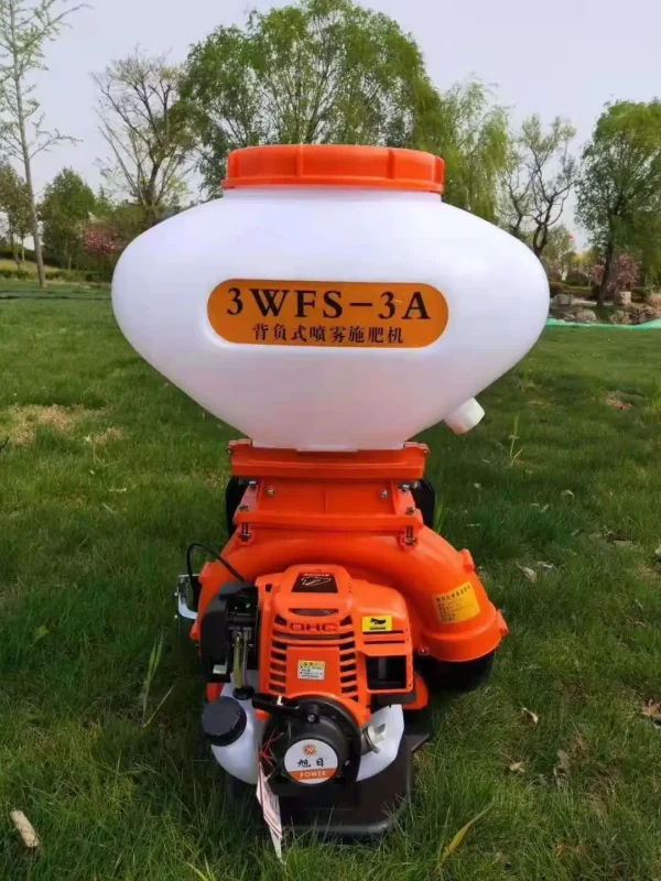3WFS-3A Fertilization Sprayer Backpack 4 Stroke Gas High Power Agricultural Pesticide Spray Lime Powder Dry Powder Machine
