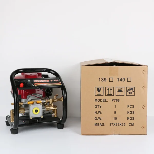 170F 4 Stroke High Pressure Sprayer Frame Portable Piston Pump Gasoline Power