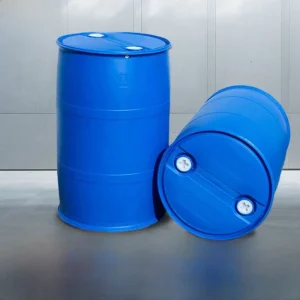 kf-S0d35109f94d742b3a7fb616736a68570l-1.webp Double Ring Cylindrical Plastic Storage Tank 200L Chemical Barrel with Double L Ring High Density Polyethylene Water Bucket