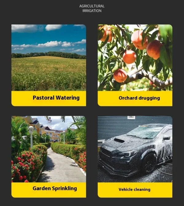 Multi-purpose 60L Large Trolly Sprayer High Pressure Garden Lithium Battery Sprayer