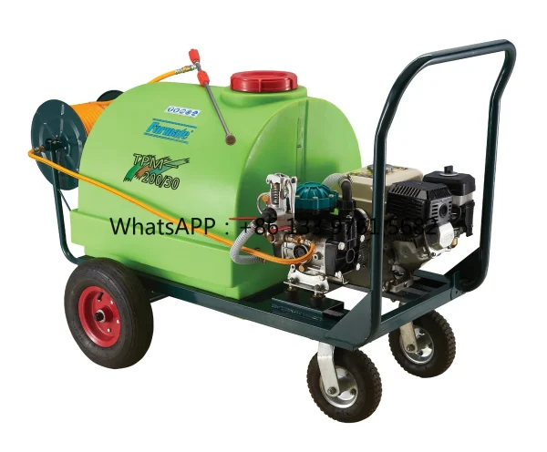 High Pressure Agricultural Power Sprayer With Wheel & Hose Reel&100L Trolley Type Power Sprayer With 4 Strocks Engine
